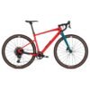 NEON RED / DARK PETROL
